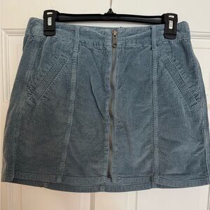 American Eagle Outfitters Corduroy Mini Skirt - Soft Blue